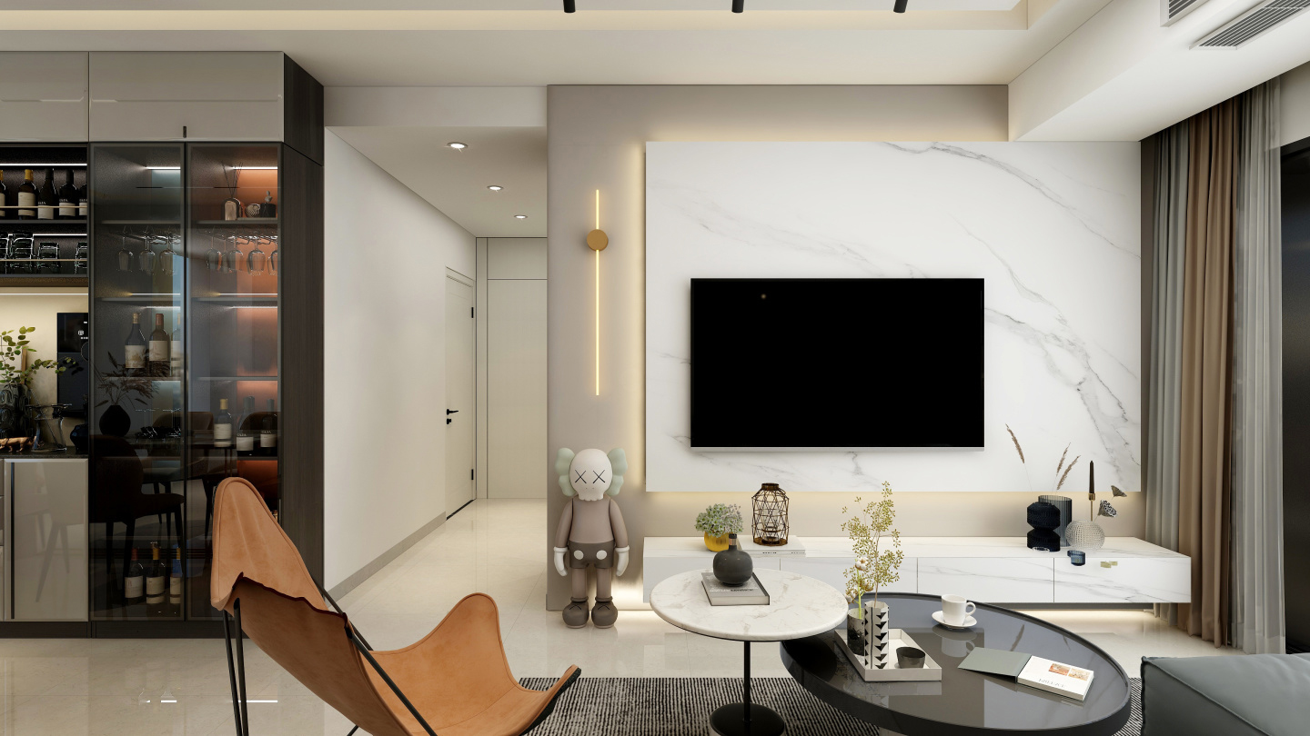 96m²中小户，卫生间还能做半开放式，太绝了！