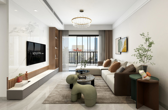 如何打造治愈系奶茶装修？！进来看看这112m² 四居室案例